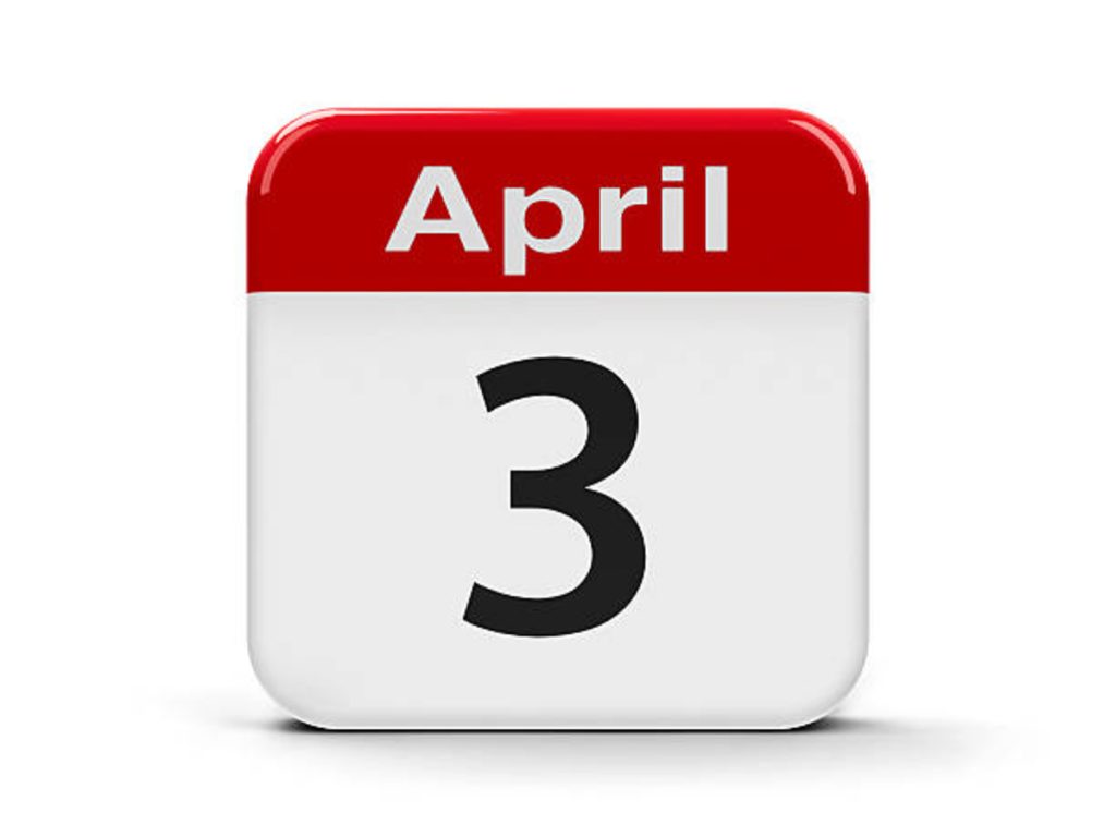How Many Days Until April 3